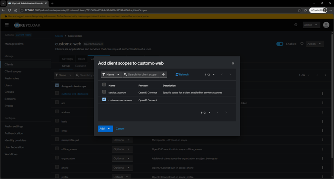 keycloak-link-client-scope-to-web-client